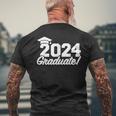 Class Of 2024 Graduate Men's T-shirt Back Print Gifts for Old Men