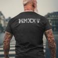 Class Of 2025 Mmxxv Graduation Spirit Vintage Senior 2025 Men's T-shirt Back Print Gifts for Old Men