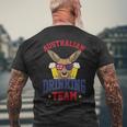 Classic Australian Drinking Team Best Australia Men's T-shirt Back Print Gifts for Old Men