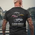 Classic Muscle Classic Sports Cars Mens Back Print T-shirt Gifts for Old Men