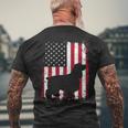 Cocker Spaniel 4Th Of July Patriotic American Usa Flag Men's T-shirt Back Print Gifts for Old Men
