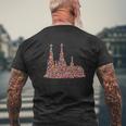 Cologne Cathedral Carnival Confetti Idea S T-Shirt mit Rückendruck Geschenke für alte Männer