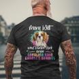 Colourful Cavalier King Charles Spaniel Dog Mummy Men's T-shirt Back Print Gifts for Old Men