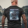 Cool Alpha Wolf Meme Human By Chance Alpha By Choice Men's T-shirt Back Print Gifts for Old Men