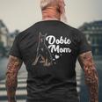 Cool Doberman Mom Art Doberman Pinscher Dobie Lovers Men's T-shirt Back Print Gifts for Old Men