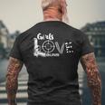 Cool Girls Love Guns Female Shooter Women Men's T-shirt Back Print Gifts for Old Men