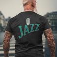 Cool Jazz Musical And Joyful Men's T-shirt Back Print Gifts for Old Men