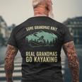Cool Kayaking For Grandma Mom Kayaker Boating Kayak Boating Men's T-shirt Back Print Gifts for Old Men