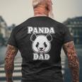 Cool Panda Squad I Panda Bear Dad Mens Back Print T-shirt Gifts for Old Men