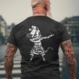 Cool Retro Vintage Grunge Style Dabbing Dab Zebra T-Shirt mit Rückendruck Geschenke für alte Männer