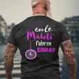 Coole Mädels Fahren Einrad Fahrerin Zirkus Balancieren T-Shirt mit Rückendruck Geschenke für alte Männer