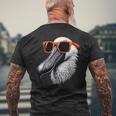 Cooler Spoonbillogel Trägt Sonnenbrille Grafikkunst T-Shirt mit Rückendruck Geschenke für alte Männer