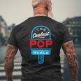 The Coolest PopPopsicle Father Summer Men's T-shirt Back Print Gifts for Old Men
