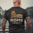 Coolintage Roma Italia Coliseo Souvenirs Roma Italia Camiseta Hombre Estampado Espalda Regalos para ancianos
