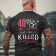Couples Married 40 Years 40Th Wedding Anniversary Men's T-shirt Back Print Gifts for Old Men
