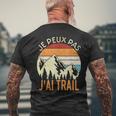 Course Running Humour Je Peux Pas J'ai Trail Course À Pied T-shirt imprimé au dos Cadeaux pour les vieillards