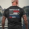 Courtesy Of The Red White And Blue Men's T-shirt Back Print Gifts for Old Men