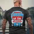Cousin Of The Birthday Boy Dog Paw Family Matching Men's T-shirt Back Print Gifts for Old Men