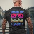 Cousins Trip Dominican Republic 2024 Glasses Cousin Matching Men's T-shirt Back Print Gifts for Old Men