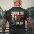 Crawfish Boil Weekend Forecast Cajun Beer Festival Men's T-shirt Back Print Gifts for Old Men