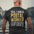 Are You Crying Theres No Crying At The Post Office Men's T-shirt Back Print Gifts for Old Men