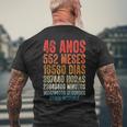 Cumpleaños Feliz 46 Años Feliz 46 Años Regalos Originales Camiseta Hombre Estampado Espalda Regalos para ancianos