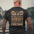 Cute Cowboy Western Cowboy Outfit Boy Kid Cowboy Costume Men's T-shirt Back Print Gifts for Old Men