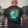 Cute Earth Day 2024 Men's T-shirt Back Print Gifts for Old Men