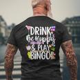 Cute Hoppy Easter Bingo Drinking Group Matching Men's T-shirt Back Print Gifts for Old Men