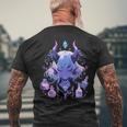 Cute Kawaii Witchy Demonic Lady Crystal Alchemy Pastel Goth Men's T-shirt Back Print Gifts for Old Men