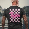 Cute Pink Taylor First Name Personalized Birthday Men's T-shirt Back Print Gifts for Old Men