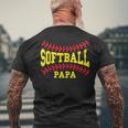 Cute Softball Papa Laces Matching Grandpa Father's Day Men's T-shirt Back Print Gifts for Old Men