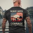 D-Day 80Th Anniversary Normandy Wwii Usa Veteran Tribute Men's T-shirt Back Print Gifts for Old Men