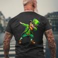 Dabbing Leprechaun St Patrick's Day Irish Men's T-shirt Back Print Gifts for Old Men