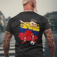 Dabbing Soccer Boy Venezuela Jersey Venezuelan Football Fans Men's T-shirt Back Print Gifts for Old Men