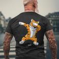 Dabbing Tiger Dab Tiger Safari Tiger Animal T-Shirt mit Rückendruck Geschenke für alte Männer