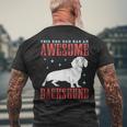 Dackel Hund Papa Dackel Hund Besitzer Dackel T-Shirt mit Rückendruck Geschenke für alte Männer