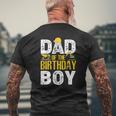 Dad Of The Bday Boy Construction Bday Party Hat Men Mens Back Print T-shirt Gifts for Old Men