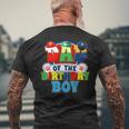 Dad Of The Birthday Boy Dog Paw Family Matching Men's T-shirt Back Print Gifts for Old Men