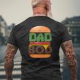 Dad Bod Cheeseburger Dad Body Hunk Father's Day Mens Back Print T-shirt Gifts for Old Men
