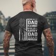 Being A Dad Is A Choice Being An Army Dad Is A Privilege Mens Back Print T-shirt Gifts for Old Men