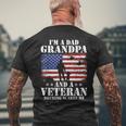 Im A Dad Grandpa And Veteran Veterans Day Fathers Day Men's T-shirt Back Print Gifts for Old Men