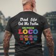 Dad Life Got Me Feeling Un Poco Loco Skull Men's T-shirt Back Print Gifts for Old Men