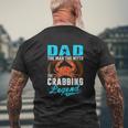 Dad The Man The Myth The Crabbing Legend Mens Back Print T-shirt Gifts for Old Men