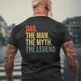 Dad The Man The Myth The Legend Best Fathers Day Men's T-shirt Back Print Gifts for Old Men