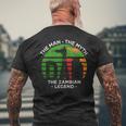 Dad The Man The Myth The Zambian Legend Zambia Vintage Flag Men's T-shirt Back Print Gifts for Old Men