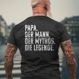 Dad Man Mythos Die Legend Father's Day Birthday T-Shirt mit Rückendruck Geschenke für alte Männer