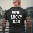 Dad Pregnancy Announcement St Patricks Day Mens Back Print T-shirt Gifts for Old Men