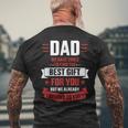 Dad Tried Find Best Belong To You Father's Day From Kids Mens Back Print T-shirt Gifts for Old Men