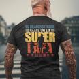 Dadatertag Keine Haare Um Ein Super Papa Zu Sein T-Shirt mit Rückendruck Geschenke für alte Männer